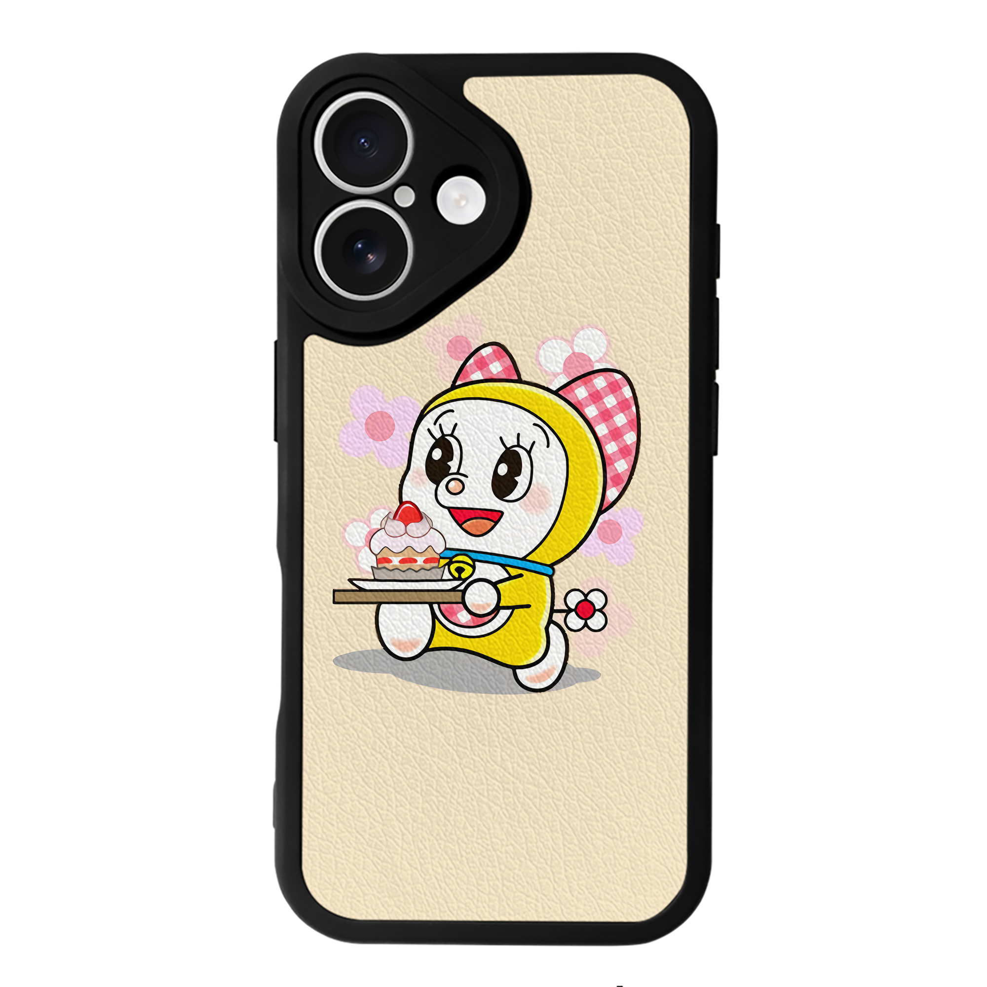 （画像用） ドラえもん Doraemon 【iPhone 16シリーズ対応】シリコンスマホケース（レザー調） 材質：シリコン